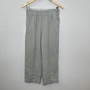 Madewell Breezewoven Pull‎ OnLinen Blend High Rise Straight Leg Pants Size Small